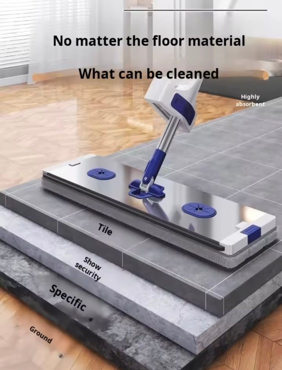 Household Flat Mop Mop With Bucket, Universal Cleaning Squeeze Mop, Home Office Cleaning Mop Household Flat Mop Mop With Bucket, Universal Cleaning Squeeze Mop, Home Office Cleaning Mop